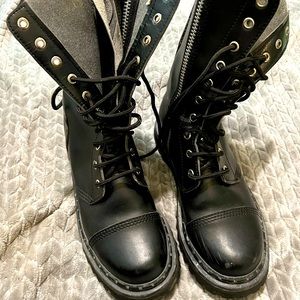 Demonia Black Combat Boots